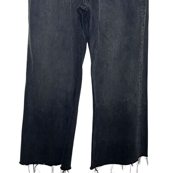 Reformation Cary Wide Leg Jeans Women’s 28 Faded Black High Rise Slouchy Chic - Picture 4 of 12